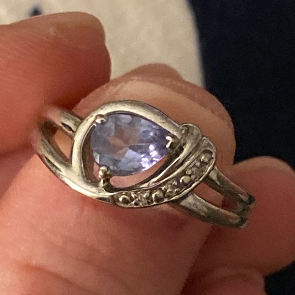 Sterling Silver Genuine Tanzanite Diamond … - Picture 5 of 8